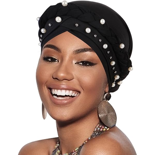 Red by Kiss Top Knot African Turban for Women, Soft Mesh Inner Pre